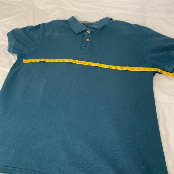 Wiered Fish Blue Cotton Heavy Polo Shirt - Picture 6 of 13
